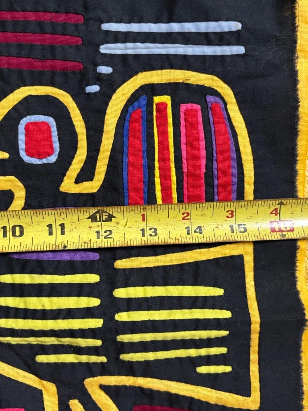 Colorful Abstract Tribal Wall Hanging - Multicolor